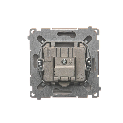 R-TV-DATA socket (module) metallic stainless steel