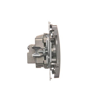 R-TV-DATA socket (module) metallic stainless steel