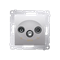 R-TV-DATA socket (module) silver (metallic)