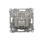 R-TV-DATA socket (module) silver (metallic)
