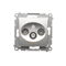 R-TV-DATA socket (module) silver (metallic)