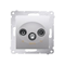 R-TV-DATA socket (module) silver (metallic)