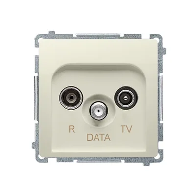 R-TV-DATA zásuvka (modul) béžová