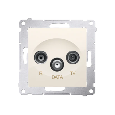 R-TV-DATA zásuvka (modul) krémová