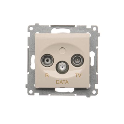 R-TV-DATA zásuvka (modul) krémová