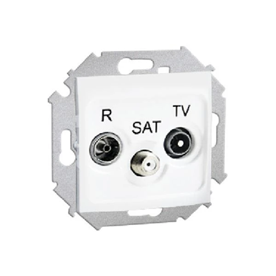 R-TV-SAT Anschlussdose (Modul) weiß
