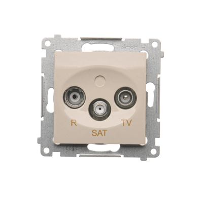 R-TV-SAT End-/Endantennendose (Modul) creme