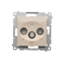 R-TV-SAT end/end antenna socket (module) cream