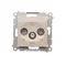 R-TV-SAT end/end prise d'antenne (module) crème
