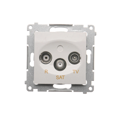 R-TV-SAT end/terminal antenna socket (module) white