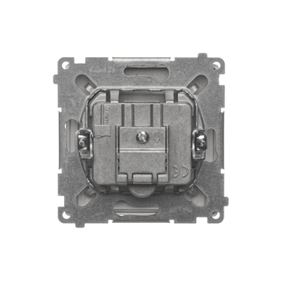 R-TV-SAT final antenna socket (module) satin (metallic)