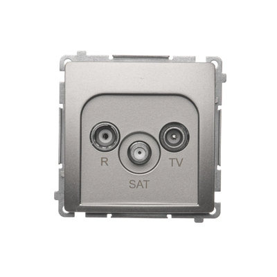 R-TV-SAT final antenna socket (module) satin (metallic)