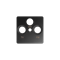 R-TV-SAT socket cover graphite