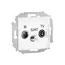 R-TV-SAT terminal socket (module) white