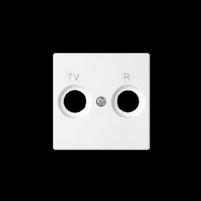 R-TV socket cover, white