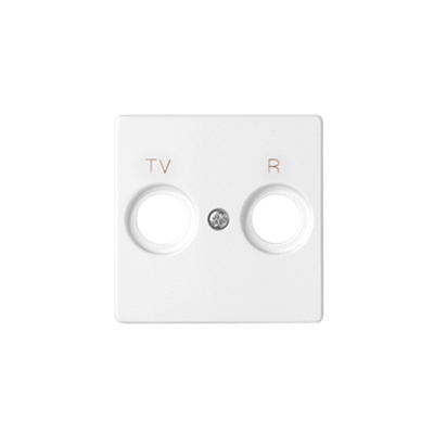 R-TV socket cover, white