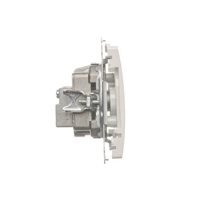 R-TV terminal socket for pass-through sockets (module) white