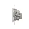 R-TV terminal socket for pass-through sockets (module) white
