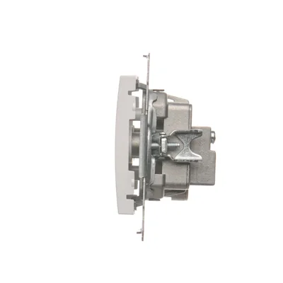 R-TV ukončovací anténní zásuvka pro průchozí zásuvky (modul), bílá