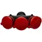 R-X3/54 Three-way splitter with hermetic flap; 3x2p+Z; IP54; EXTREM; detachable; black-red