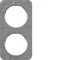 R.1 2-dílný beton/bílý rám