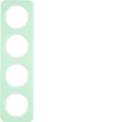 R.1 4-fold white glass frame