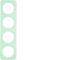 R.1 4-fold white glass frame