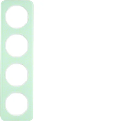 R.1 4-fold white glass frame