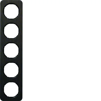 R.1 5-fold oak/black frame