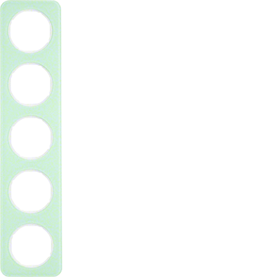 R.1 5-fold white glass frame