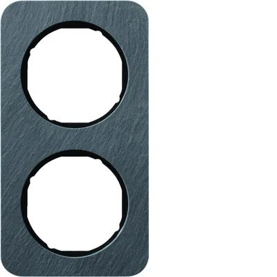 R.1 Cadre double ardoise/noir