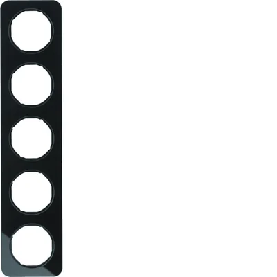 R.1 cadre en verre noir 5 volets