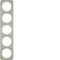 R.1 Cornice 5 posti in acciaio inossidabile/bianco