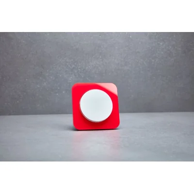 R.1 Cornice trasparente 1 pannello, acrilico rosso/bianco