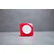 R.1 Cornice trasparente 1 pannello, acrilico rosso/bianco