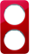 R.1 Double clear acrylic red/white frame