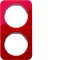 R.1 Double clear acrylic red/white frame