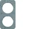 R.1 Double frame concrete/white