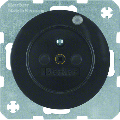 R.1 Earthed socket and black control LED