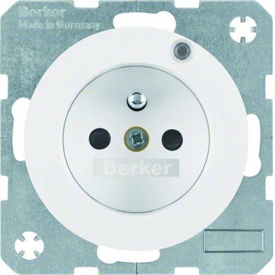 R.1 Earthed socket and white control LED