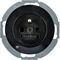 R.1 Earthed socket with black LED orientation illumination