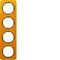 R.1 Marco 4 pliegues acrílico transparente naranja/negro