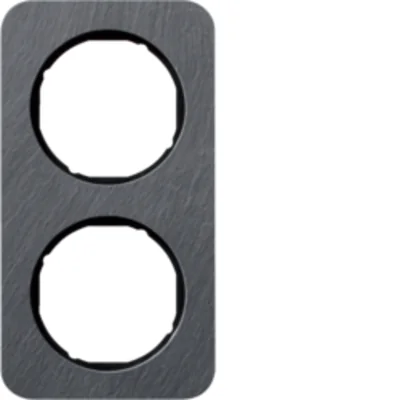 R.1 Ramka 2-krotna łupek/czarny