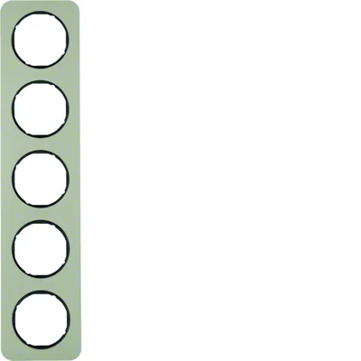 R.1 Ramka 5-krotna stal szlachetna/czarny