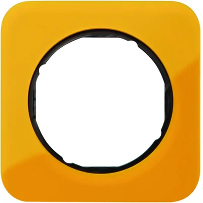 R.1 Рамка одинарна прозора, акрил оранжева/чорна