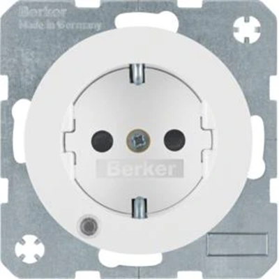 R.1 SCHUKO socket with white LED control