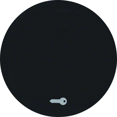 R.1/R.3 A switch with the "door" symbol imprinted, glossy black