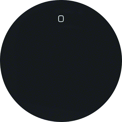 R.1/R.3 Button with "0" imprint, glossy black
