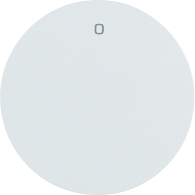 R.1/R.3 Button with imprint "0" glossy white