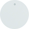 R.1/R.3 Button with imprint "0" glossy white